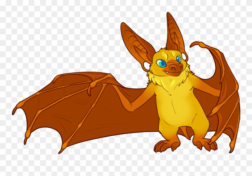 Drawn Bat Pallid Bat - Cute Pallid Bat Clipart