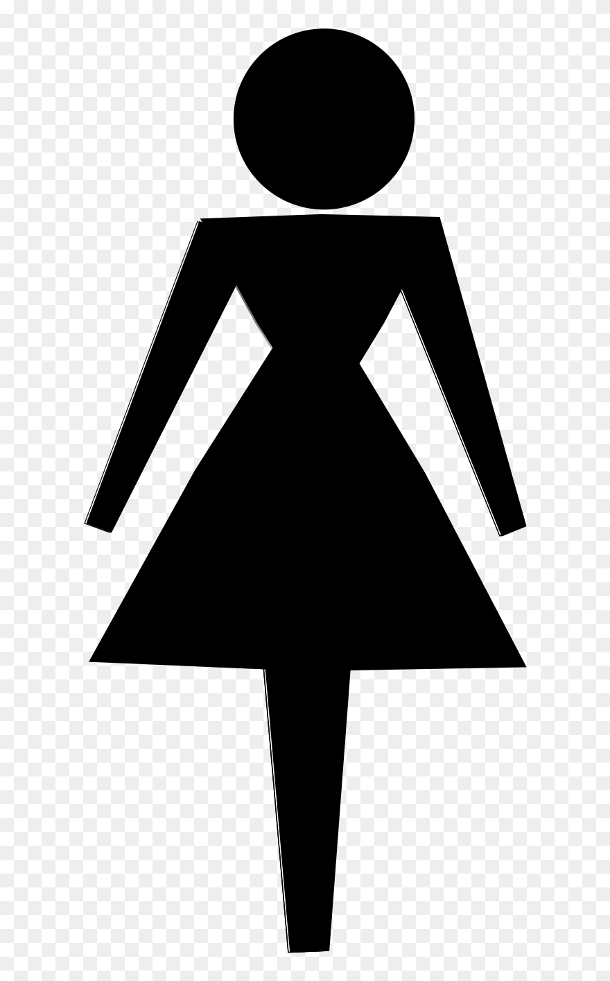 Computer Icons Symbol Female Drawing Logo - Vector Woman Icon Clipart