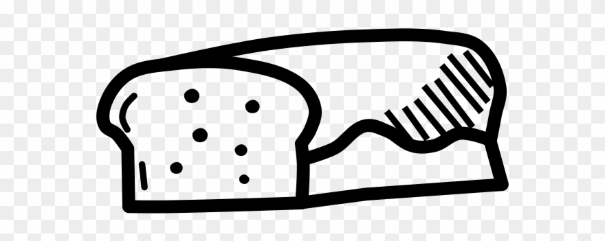 Bread Rubber Stamp - Bread Clipart