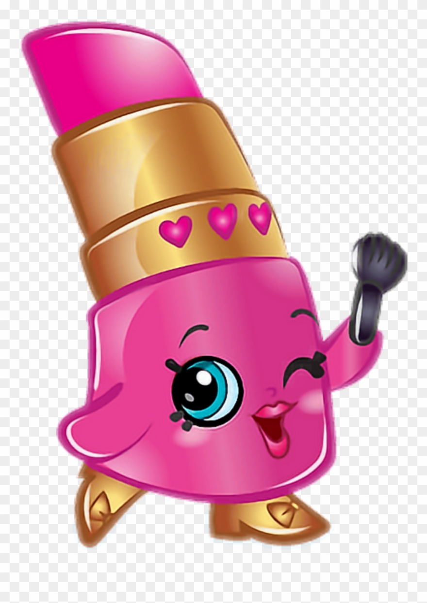 Mq Pink Lipstick Makeup Shopkins - Fashion Frenzy (shopkins: Storybook With Charm Necklace) Clipart