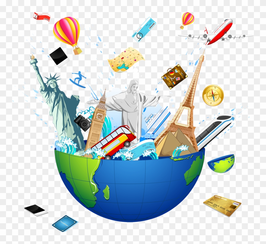 Viagens Pelo Mundo Ciel, Vacation Trips, Tube, Clip - Travel Free Clip Art - Png Download