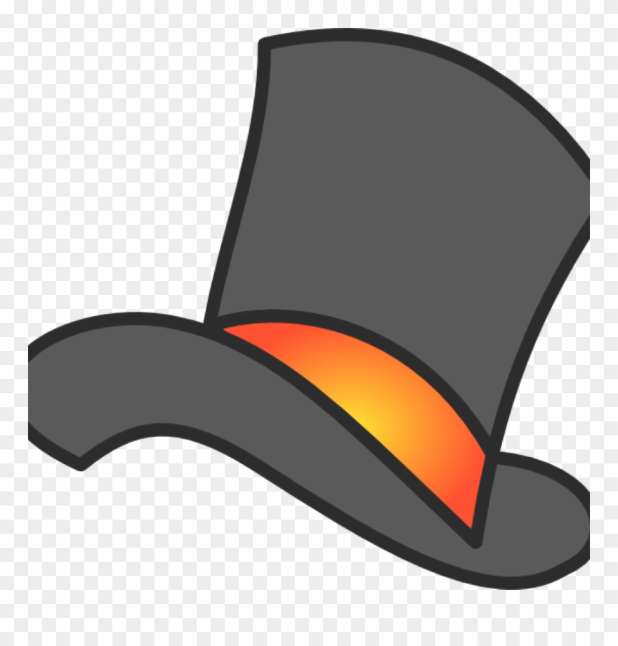 Top Hat Clipart Gray Clip Art At Clker Vector Online - Fancy Hat - Png Download