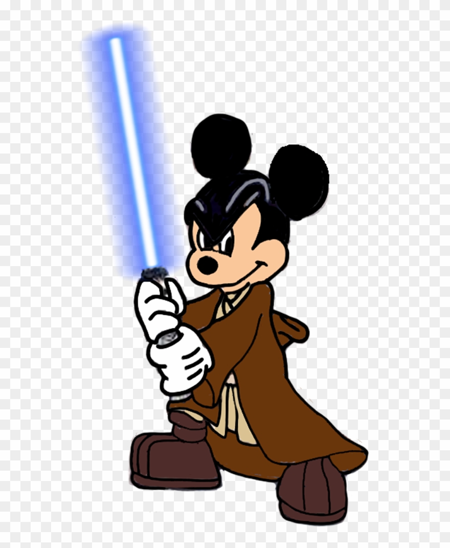 Darth Vader Clipart Mickey Mouse - Jedi Mickey Mouse - Png Download