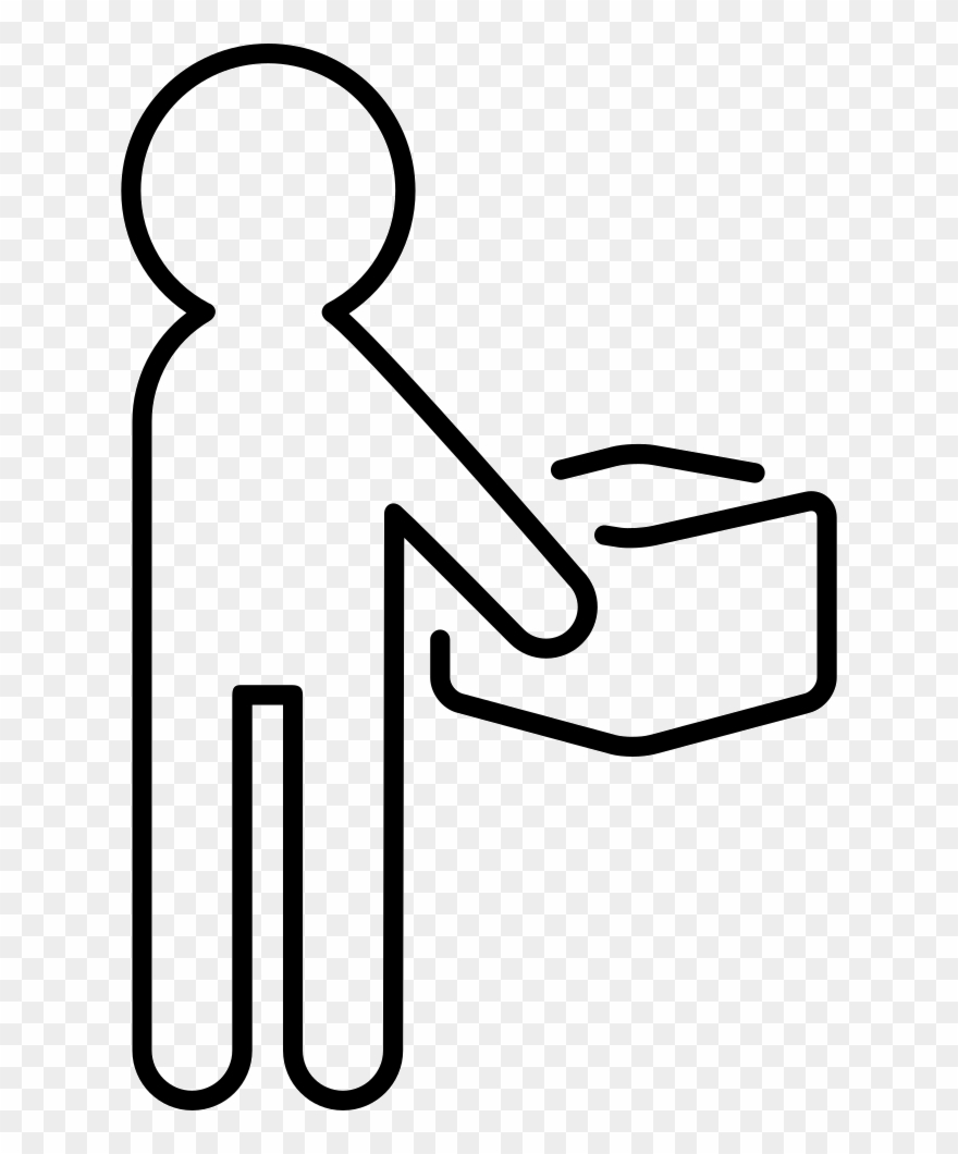 Person Carrying Box Package Svg Png Icon Free Download - Man Carrying Outline Clipart
