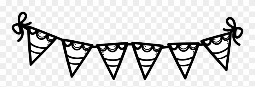 Here Are Some Of My Favorite Products - Black And White Bunting Clipart
