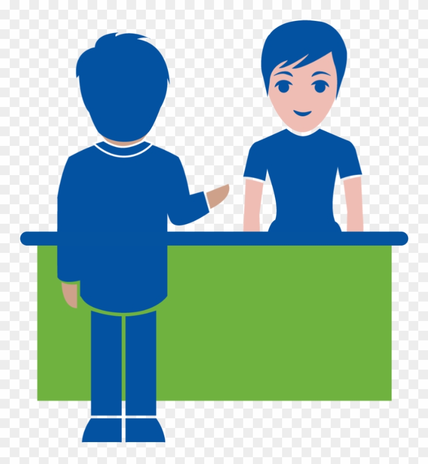 In Person - Customer Service Clipart - Png Download