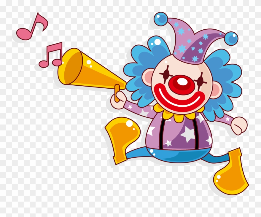 Clown Circus Acrobatic Performance - Circus Cartoon Clipart