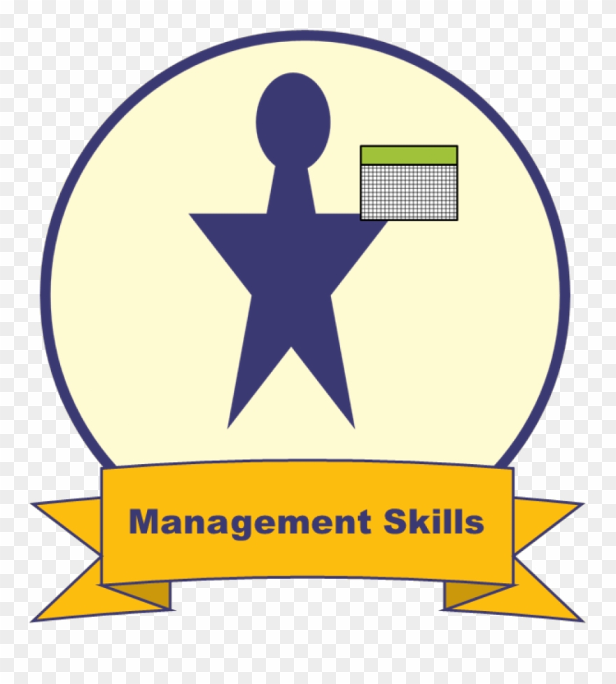 Graphic Of Generic Management Skills Badge - Cloud Computing & Information Technology Management Clipart