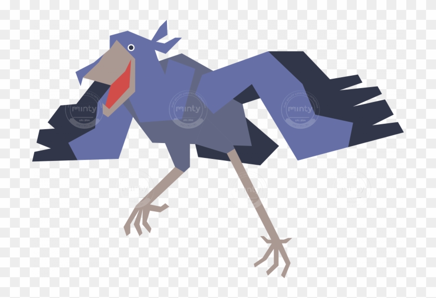 Shoebill Stork - Art Clipart