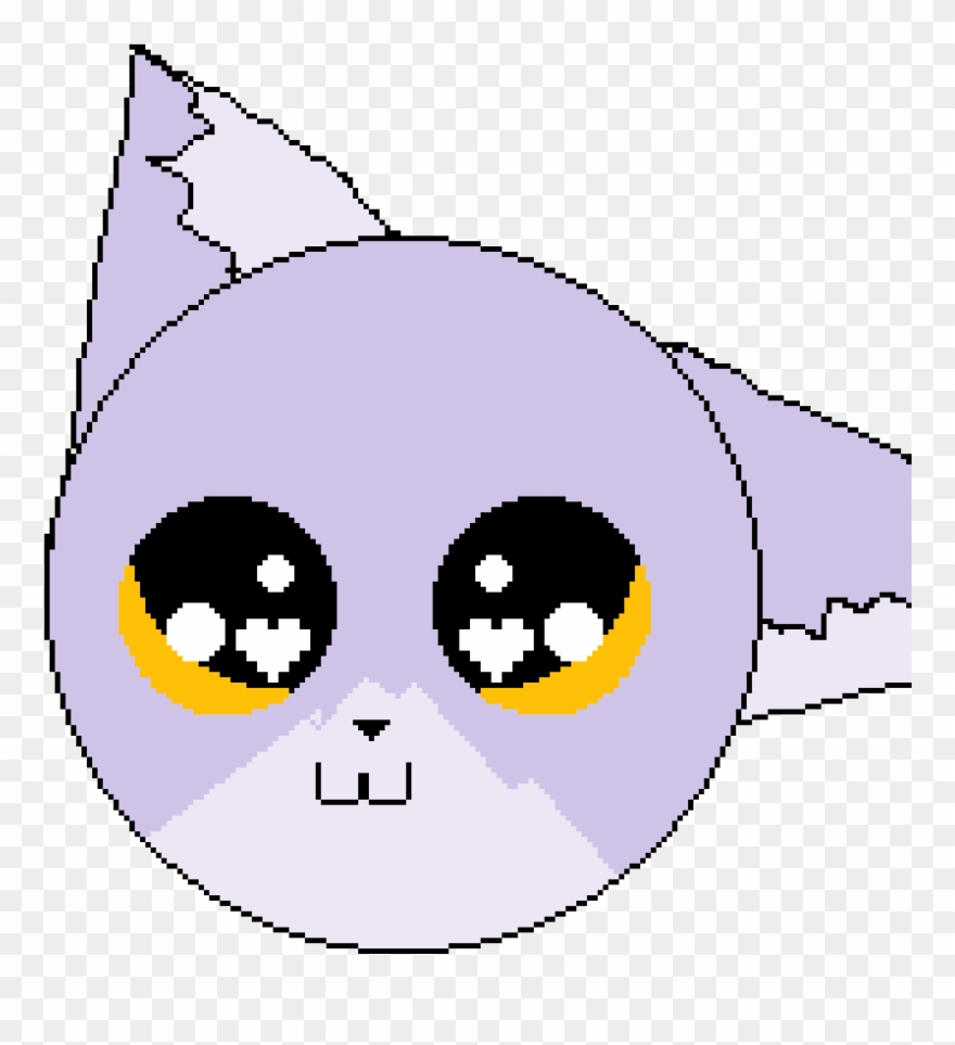 Request/ A Cute Purple Cat - Purple Clipart