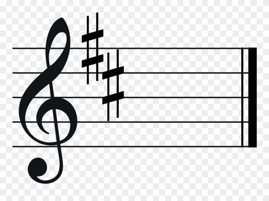 B Flat Major Key Signature Clipart