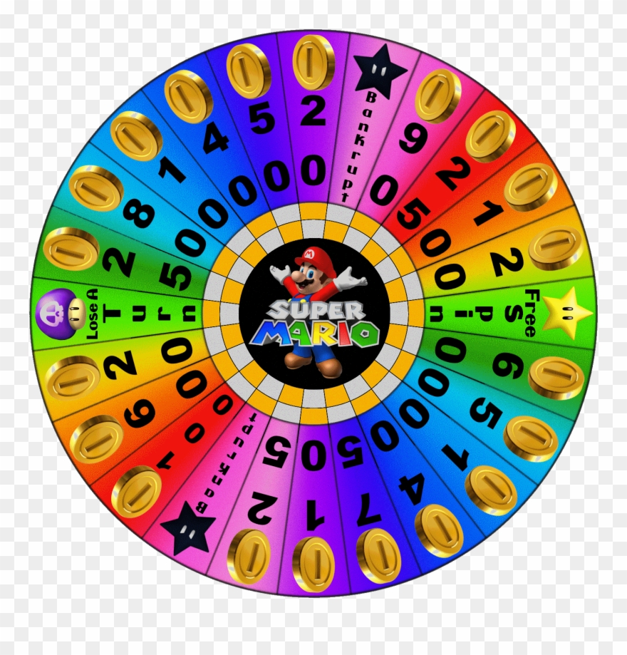 Prize Template Quantumgaming Co Powerpoint Templates - Wheel Of Fortune Mario Clipart