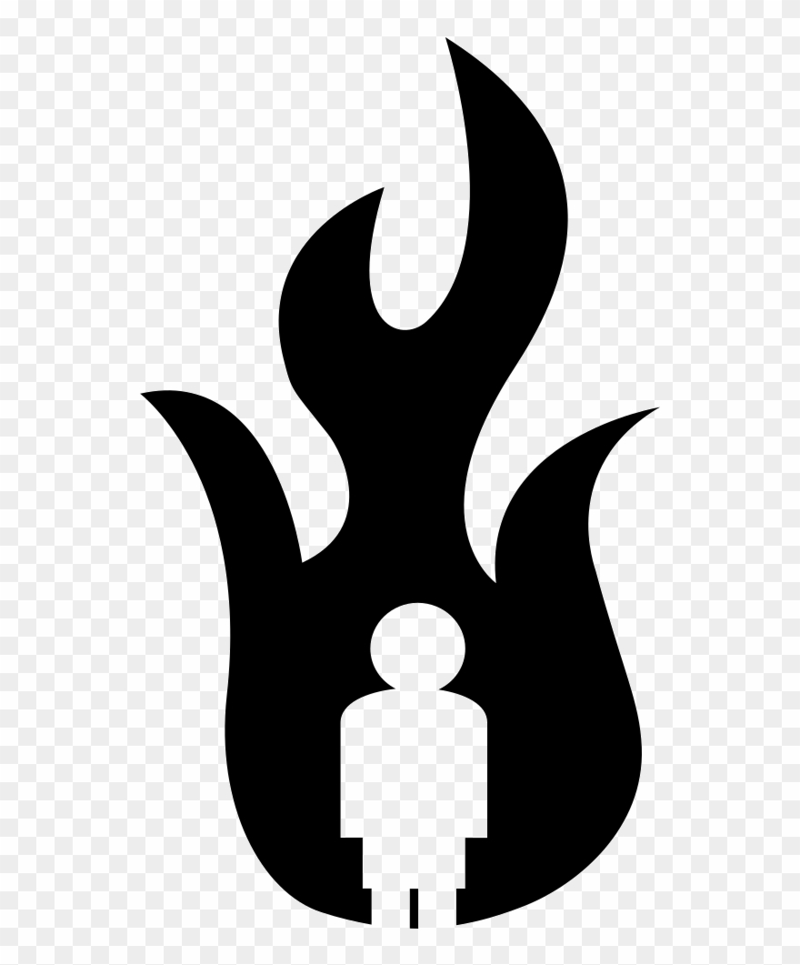 Man On Fire Comments - Fuego Silueta Clipart