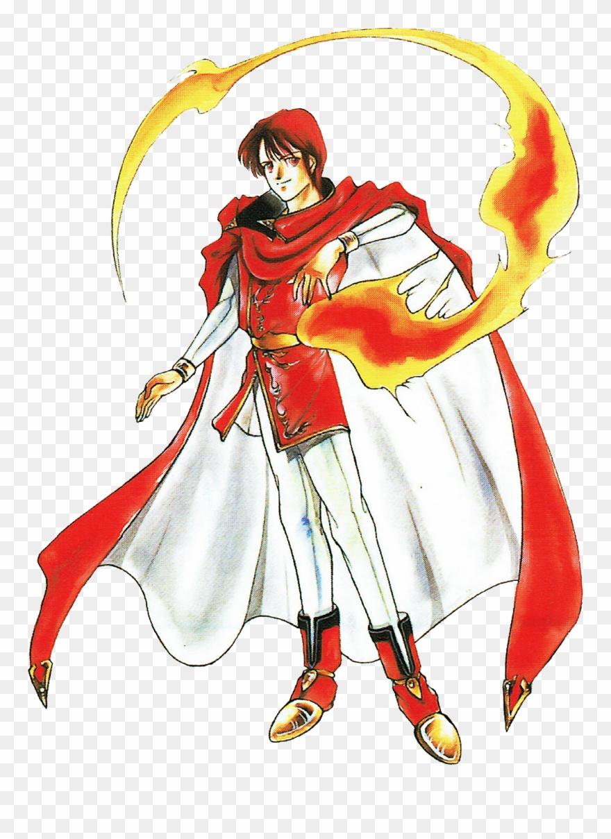 Official Artwork Of Azelle From Fire Emblem - Fire Emblem Genealogy Of The Holy War Mage Clipart