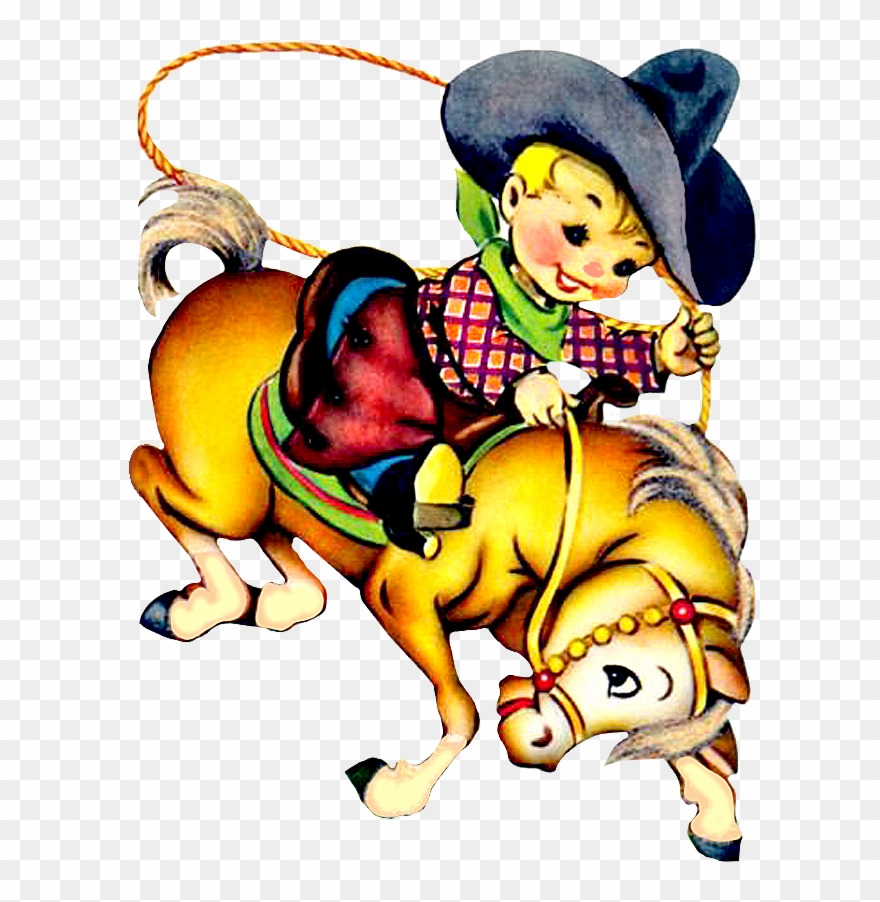 Alles Gute Zum Geburtstag - Junger Cowboy Karte Clipart