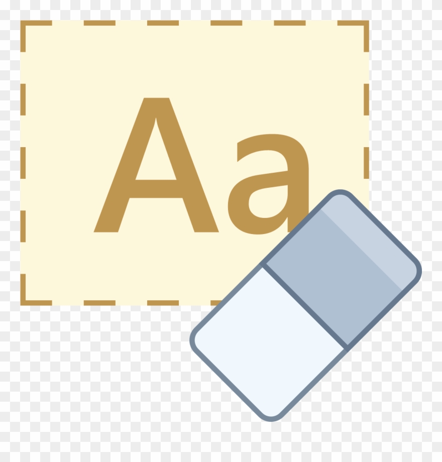 Vector Formatting Clip Art Freeuse Library - Clear Formatting Icon - Png Download
