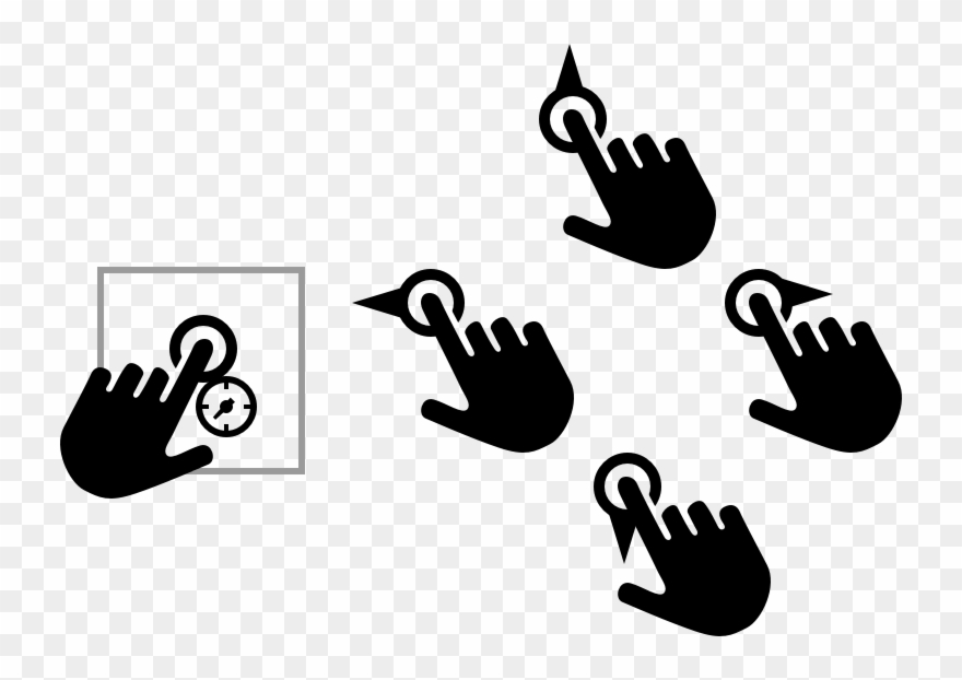 Gesture For Nudging Objects On The Canvas - Gesture Clipart