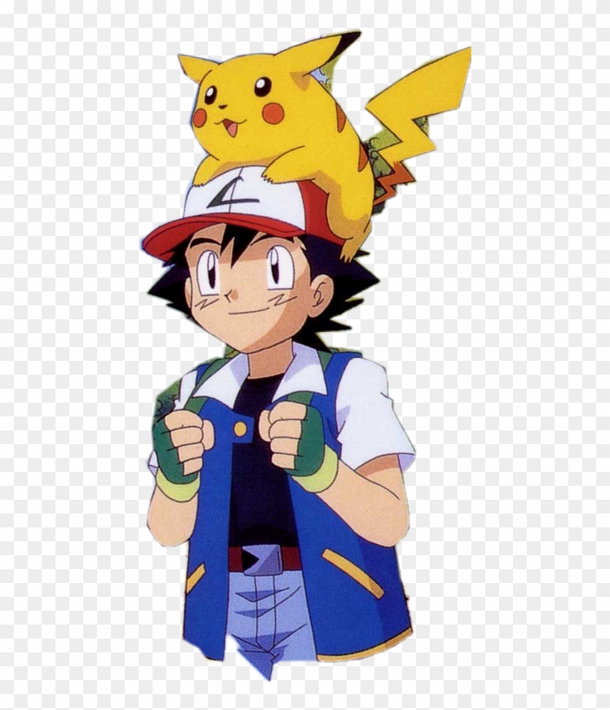 Ash Ketchum With Pikachu Clipart
