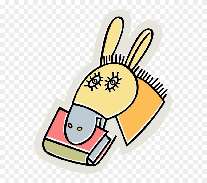 Vector Illustration Of Donkey Ass Jackass With Book Clipart