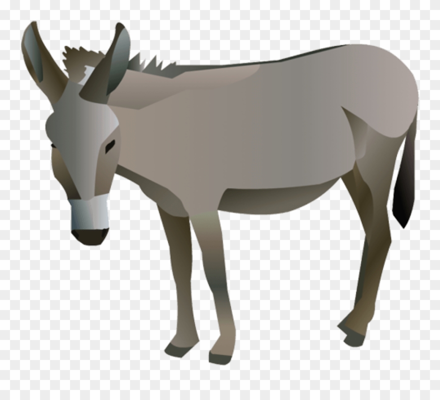 Donkey Clipart Transparent Background - Donkey Png Clipart