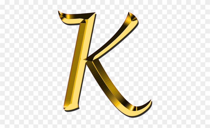 Download Letter K Gold Png Clipart (#1828129) - PinClipart