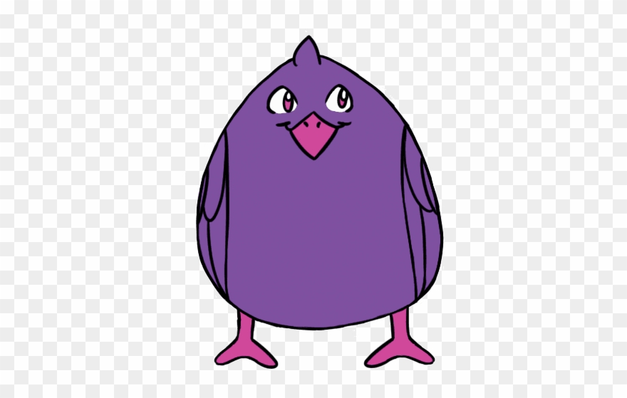 Fat Purple Bird Turnaround Animation By Fatpurplebird - Purple Bird Gif Transparent Clipart