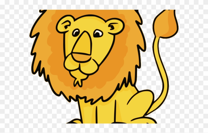 Lion Clipart Clear Background - Lion Ass And Fox - Png Download