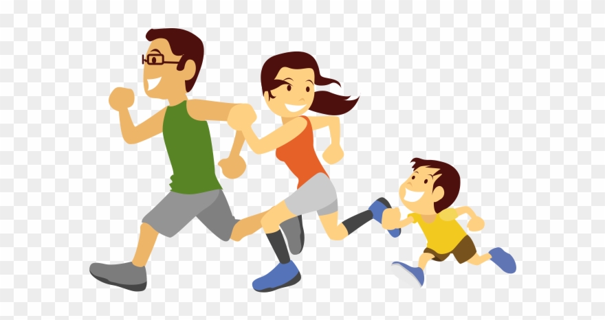 Active Parents Raise Active Kids1 - Physically Active Animation Clipart