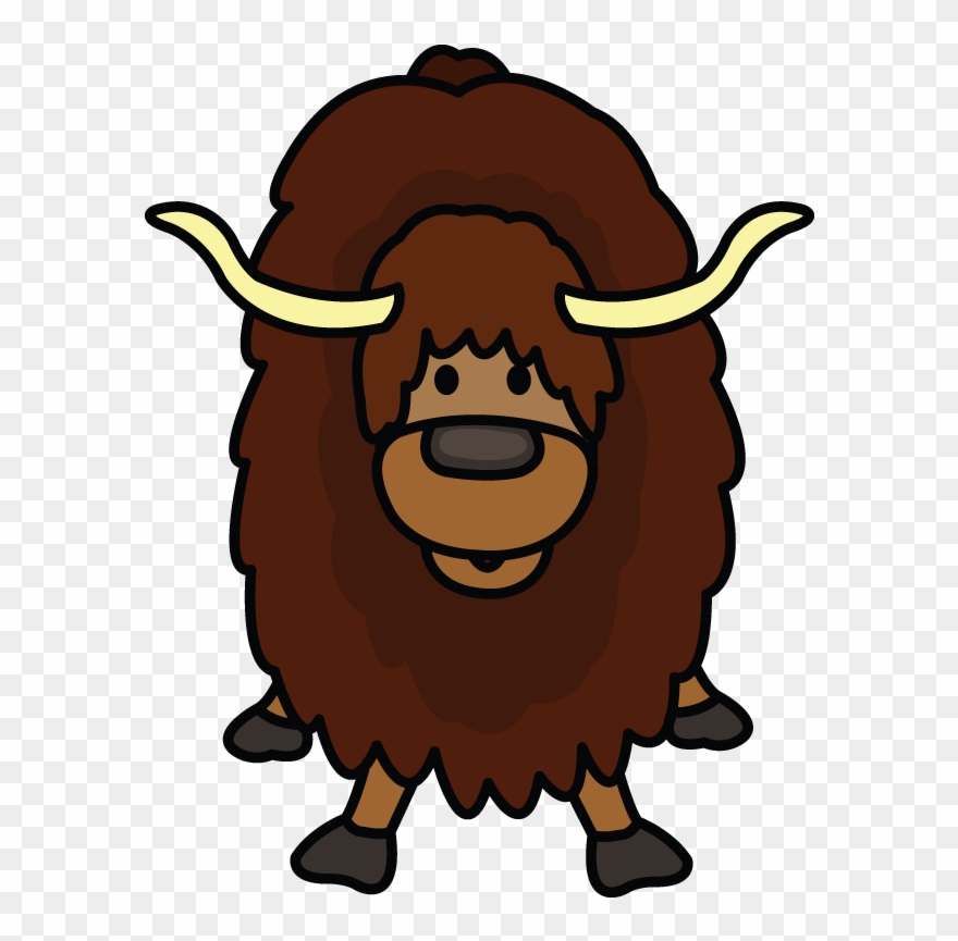 Clipart Library Library How To Draw A Yak - Yak Drawing Kids - Png Download