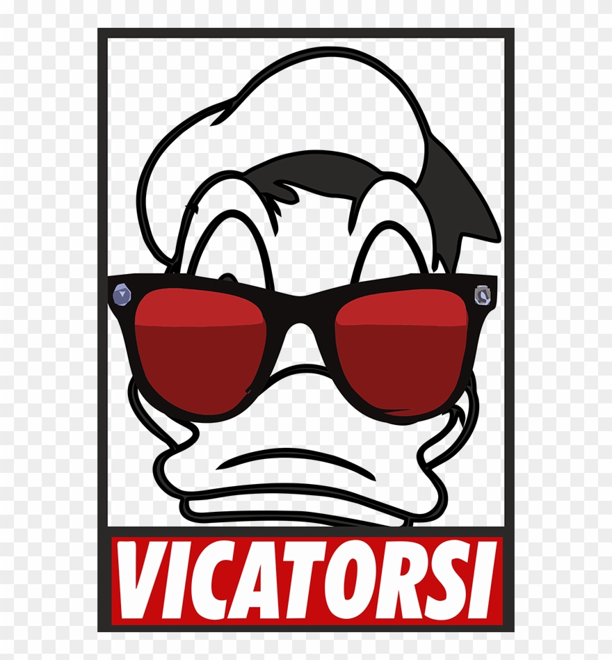 Obey Clipart Mouth - Disney Men's Donald Duck T-shirt - Png Download