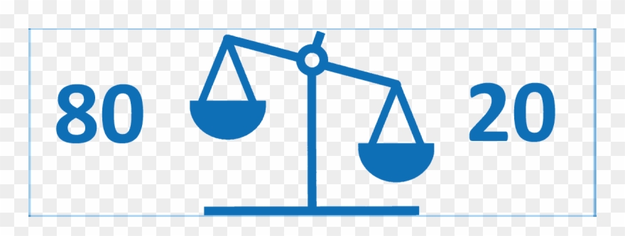 Wordpress A Case For The 80-20 Rule - Pareto Principle Clipart