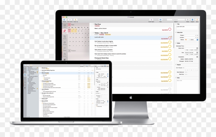 3 For Mac On Macbook Pro And A Thunderbolt Display Clipart