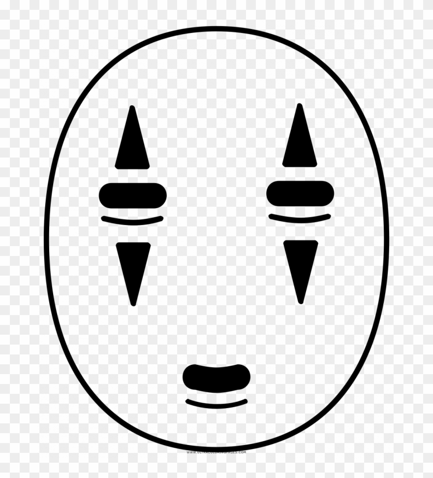 Face Coloring Page - No Face Spirited Away Png Clipart
