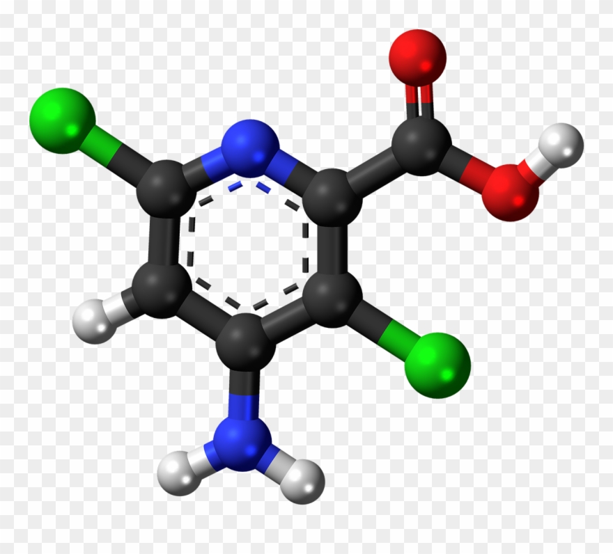 Aminopyralid Herbicide Molecule Png Image - Important Biochemicals And Organic Compounds [book] Clipart