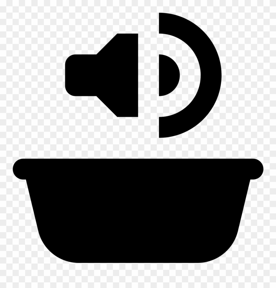 Bathroom Sound Icon Clipart