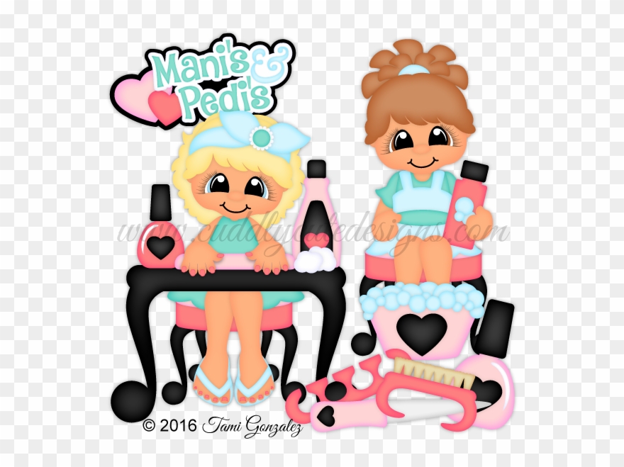 Mani's & Pedi's - Sticker Clipart