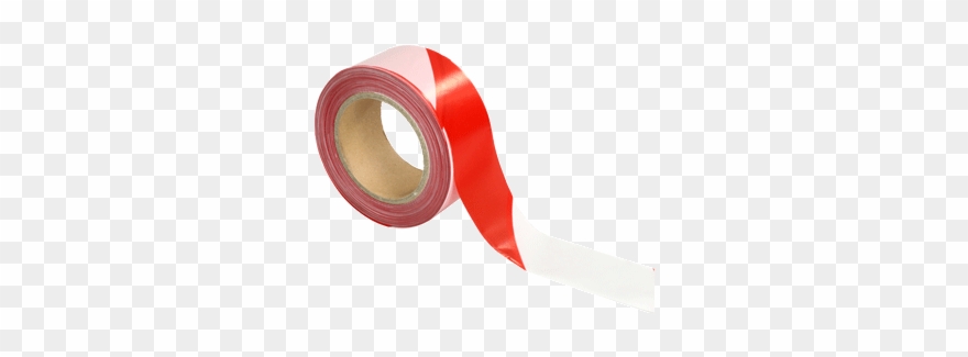 Ruban De Chantier Rouge & Blanc - Label Clipart