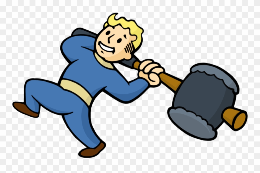 Fallout My Art Fallout New Vegas Fallout Nv Vault Boy - Cartoon Clipart