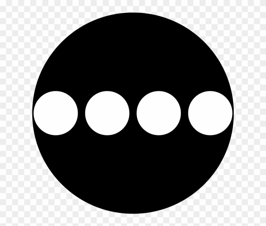 Four In A Line - Gobo Clipart