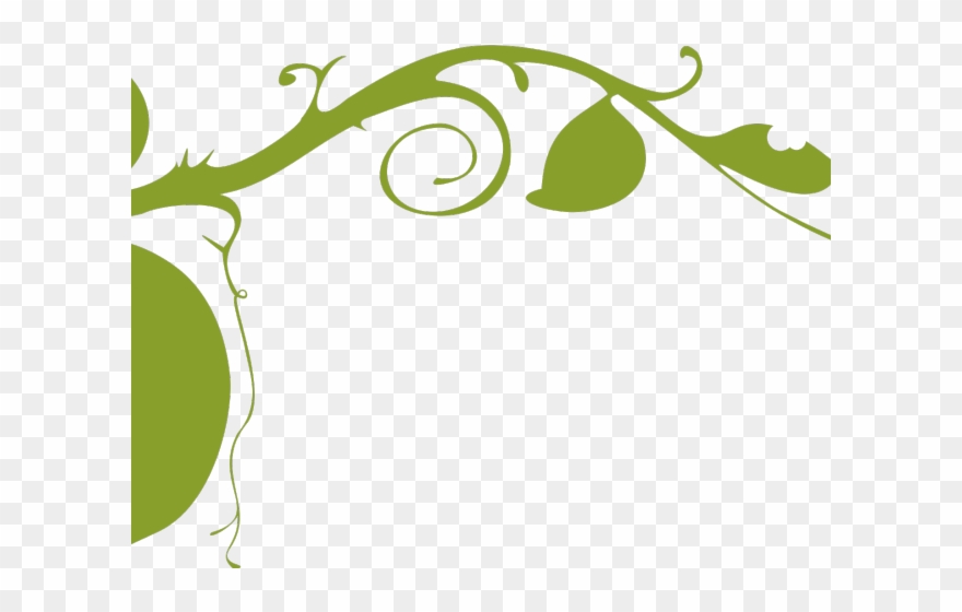 Zen Clipart Ornamental Plant - Vines Border Black And White - Png Download