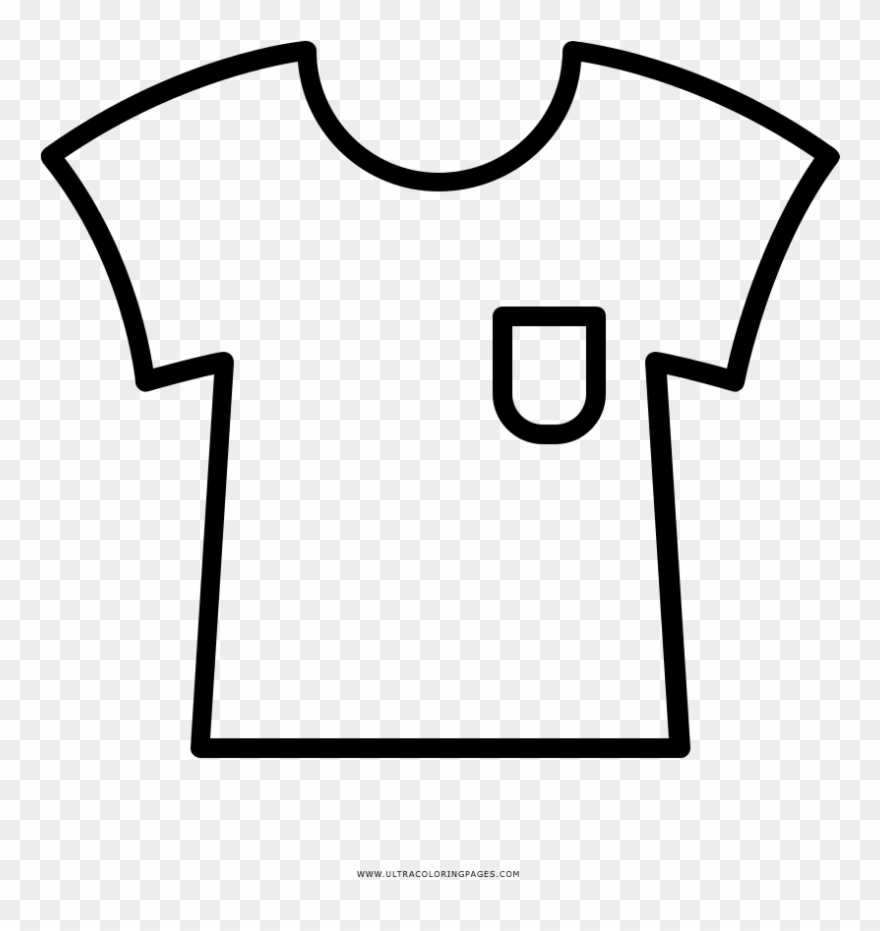 T Shirt Coloring Page With Ultra Pages - Coloring Book Clipart