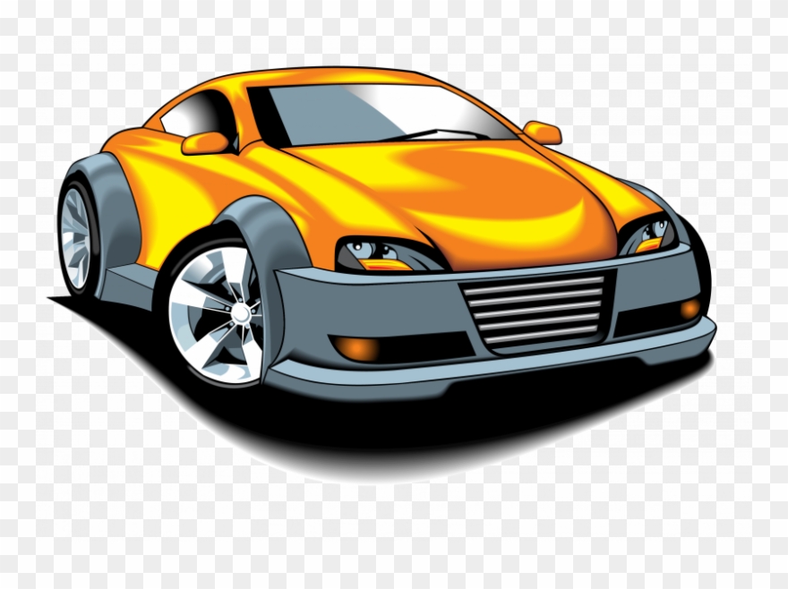 Mustang Clipart Cartoon - Sport Car Vector Cartoon - Png Download