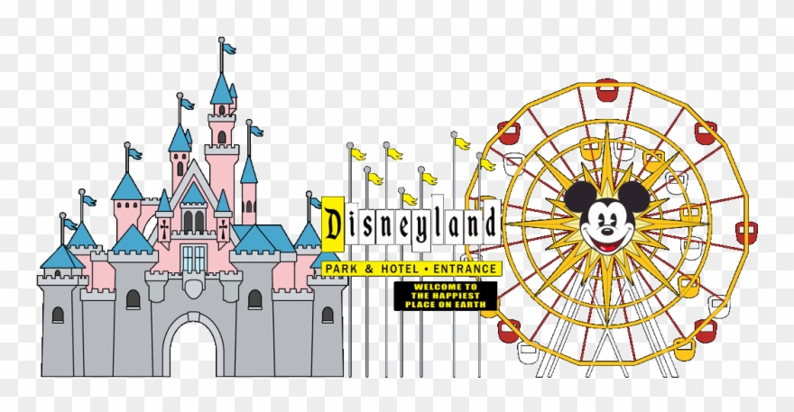 Clipart Transparent Amusement Clipart Disneyland Rides - Sleeping Beauty Castle Drawing - Png Download
