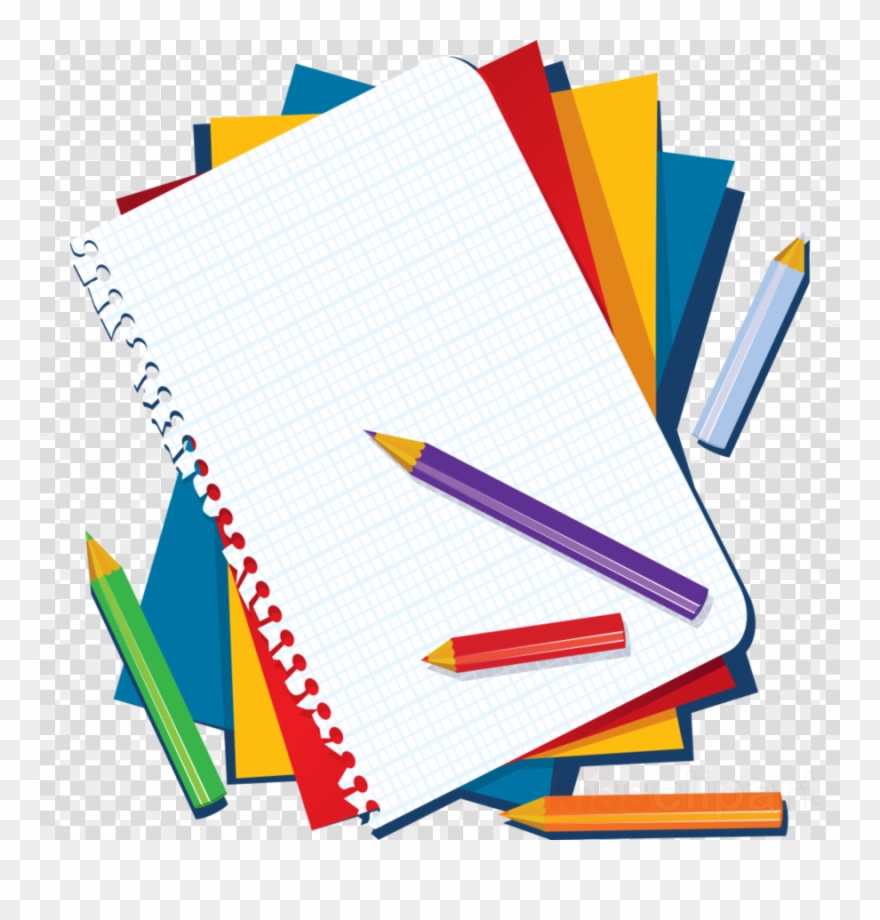 Articulos De Libreria Clipart Notebook Paper Clip Art - Notebook Paper And Pencil Clipart - Png Download
