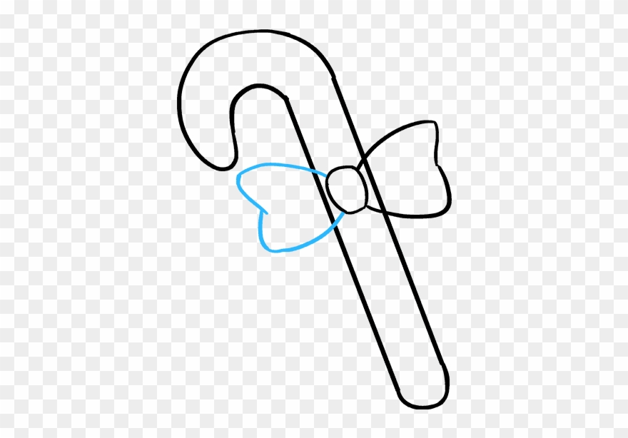 How To Draw Candy Cane - Drawing Clipart