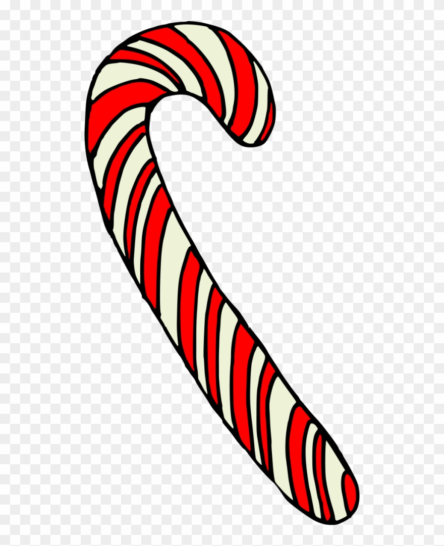 Christmas Decoration Cane Winter Transparent Decorative - Walking Stick Clipart