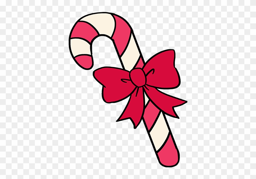 How To Draw Candy Cane - Drawing Clipart