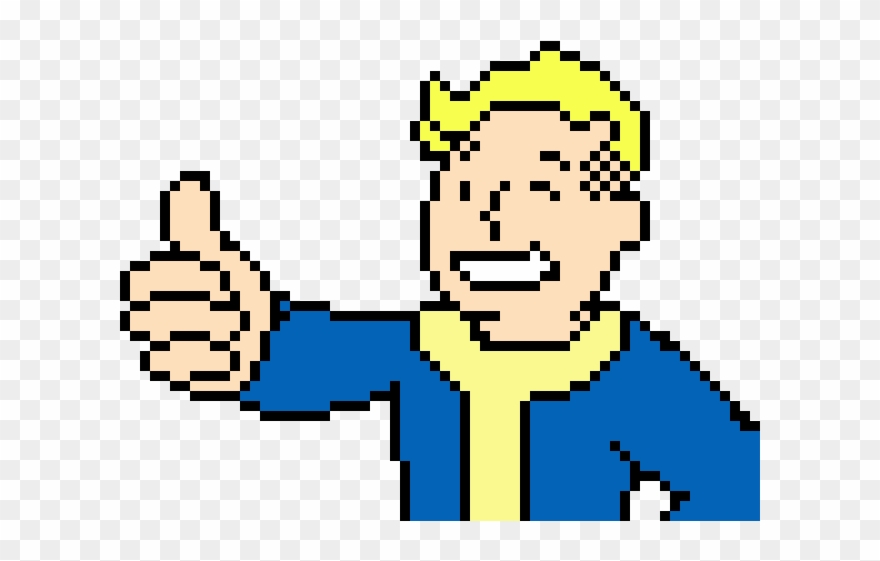 Fallout Boy - Video Games Pixel Art Clipart