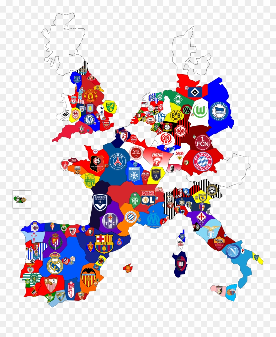 Above Are The Rough Ideas Of The Fan Bases For French - Club De Foot Espagnol Clipart