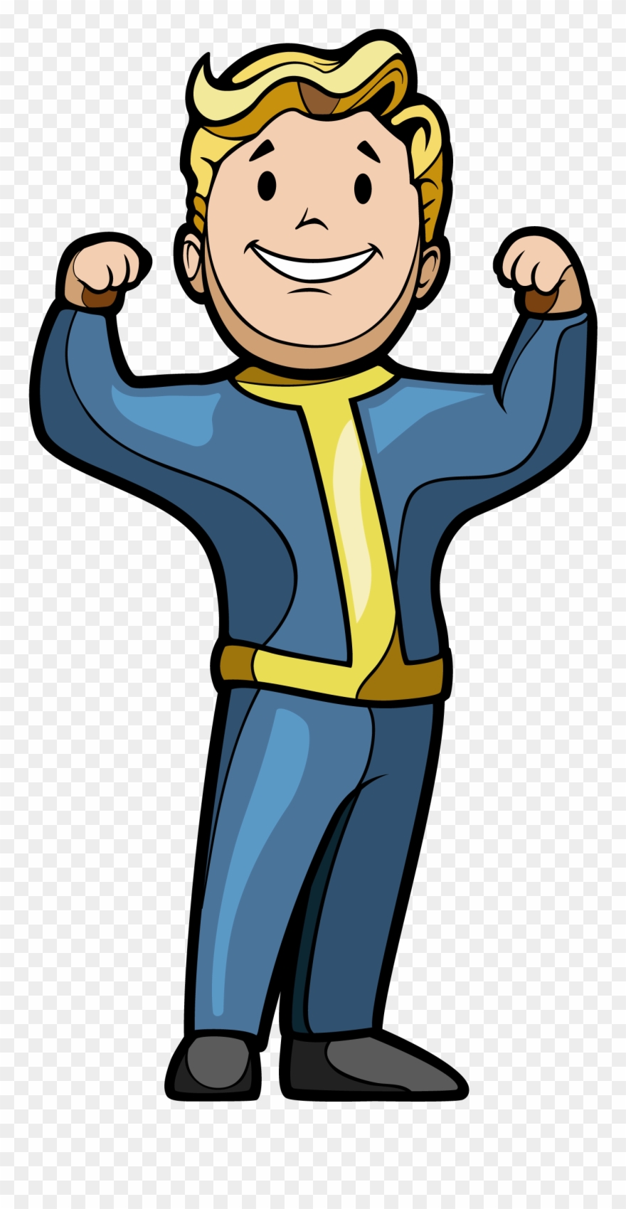 Vault Boy Strength - Fallout 4 Vault Boy 111 Strength Bobblehead Clipart